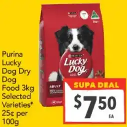 Supa Valu Purina Lucky Dog Dry Food Selected Varieties offer