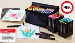 Coles Artistry Twin Markers 170 Pieces offer