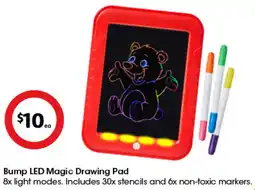 Coles Bump LED Magic Drawing Pad offer