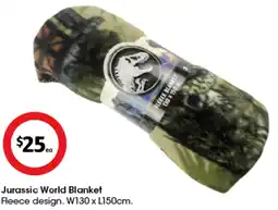 Coles Jurassic World Blanket offer