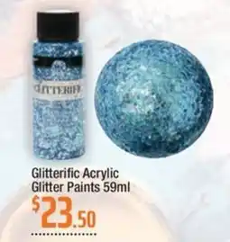 Eckersley's Art & Craft Glitterific Acrylic Glitter Paints offer