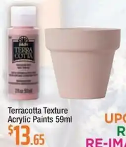 Eckersley's Art & Craft Terracotta Texture Acrylic Paints offer