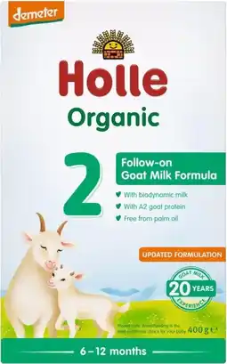 healthylife Holle Organic Goat Milk Follow-On Infant Formula 2 with DHA offer