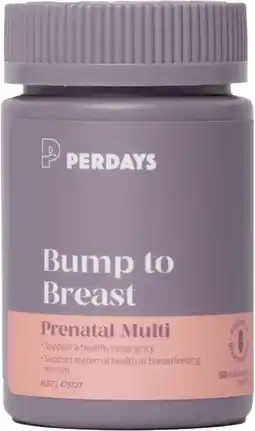 healthylife Perdays Bump To Breast Prenatal Multivitamins offer