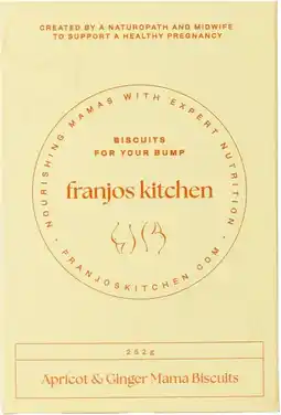 healthylife Franjos Kitchen Pregnancy Biscuits Ginger & Apricot offer