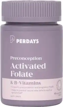 healthylife Perdays Preconception Activated Folate & B-Vitamins offer