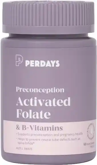 healthylife Perdays Preconception Activated Folate & B-Vitamins offer