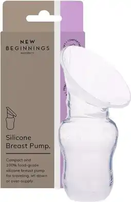 healthylife New Beginnings Silicone Manual Breast Pump offer