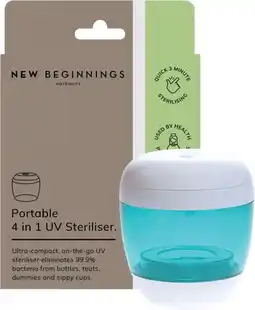 healthylife New Beginnings Portable 4 in 1 Steriliser offer