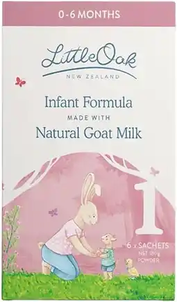 healthylife LittleOak Goat's Milk Infant Formula Stage 1 offer