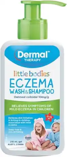 healthylife Dermal Therapy Little Bodies Eczema Wash & Shampoo offer