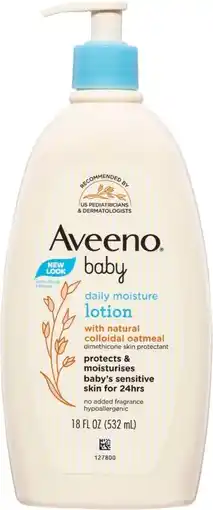 healthylife Aveeno Baby Daily Moisturising Lotion Fragrance Free offer