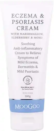 healthylife MooGoo Eczema & Psoriasis Cream with Marshmallow Elderberry offer