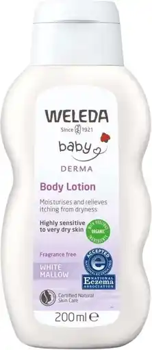 healthylife Weleda Baby Derma White Mallow Body Lotion offer