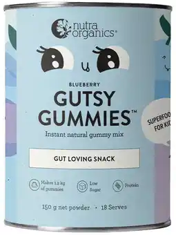 healthylife Nutra Organics Gutsy Gummies Blueberry offer