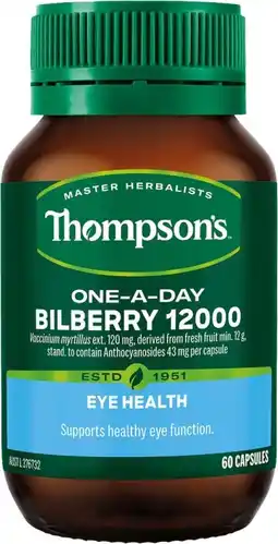 healthylife Thompsons One a Day Bilberry offer