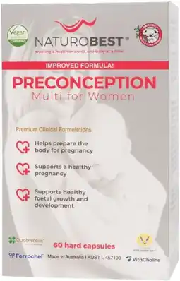 healthylife NaturoBest Preconception Multi for Women offer