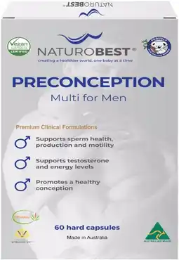 healthylife NaturoBest Preconception Multi for Men offer