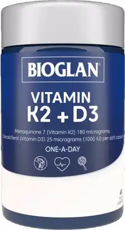 healthylife Bioglan Vitamin K2 + D3 offer