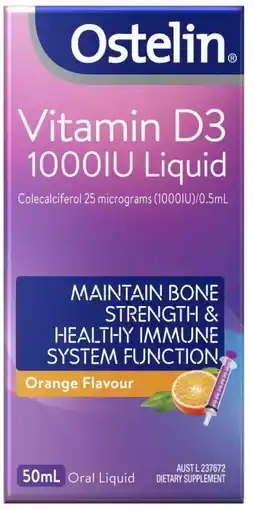 healthylife Ostelin Vitamin D3 1000iU Liquid offer