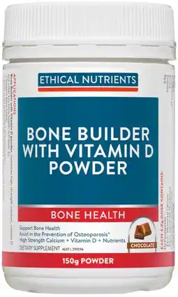 healthylife Ethical Nutrients Bone Builder with Vitamin D Powder Chocolate offer