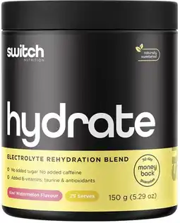 healthylife Switch Nutrition Hydrate Electrolytes No Added Sugar Kiwi Watermelon offer