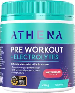 healthylife Athena Preworkout + Electryolytes + Caffeine Watermelon offer
