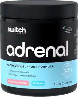 healthylife Switch Nutrition Adrenal Magnesium Support Formula Strawberry Pineapple offer