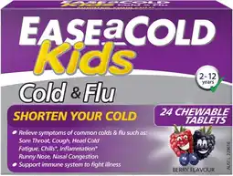 healthylife Ease a Cold Kids Cold & Flu Relief 24 Chewable Tablets offer
