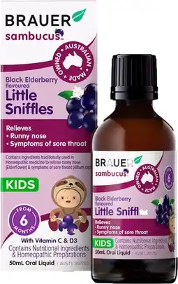 healthylife Brauer Sambucus Black Elderberry Kids Little Sniffles offer