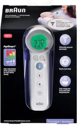 healthylife Braun Touchless + Forehead Thermometer offer