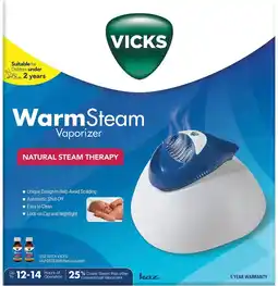 healthylife Vicks Warm Steam Vaporizer offer