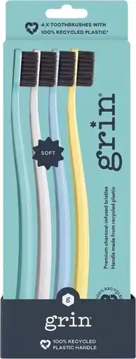 healthylife Grin 100% Recycled Toothbrush Soft Summer offer