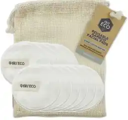 healthylife Ever Eco 10 Reusable Bamboo Facial Pads With Cotton Wash Bag offer