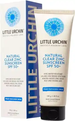 healthylife Little Urchin Natural Clear Zinc Sunscreen SPF50+ offer