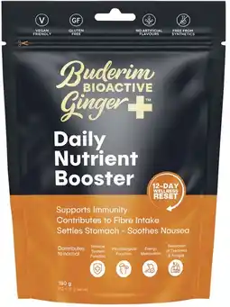 healthylife Buderim Ginger Bioactive Ginger+ Daily Nutrient Booster 180g offer