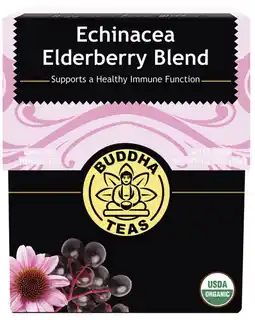 healthylife Buddha Teas Organic Herbal Tea Bags Echinacea Elderberry Blend offer