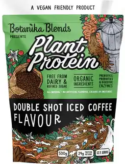 healthylife Botanika Blends Plant Protein Double Shot Iced Coffee offer