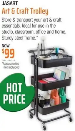Eckersley's Art & Craft JASART Art & Craft Trolley offer