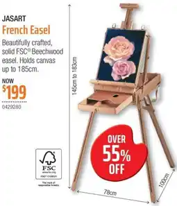 Eckersley's Art & Craft JASART French Easel offer