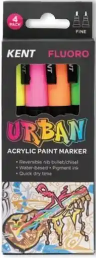Urban Acrylic Paint Marker Packs, Fine Nib