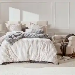 Pillow Talk Atlas Stripe Quilt Cover Set by M.U.S.E offer