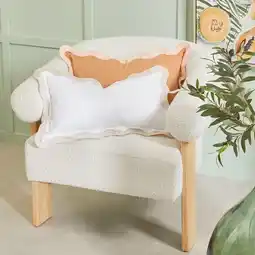 Pillow Talk Maya Scalloped Oblong Cushion by Habitat offer