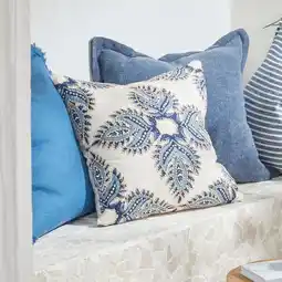 Pillow Talk Skylar Embroidered Square Cushion by M.U.S.E offer