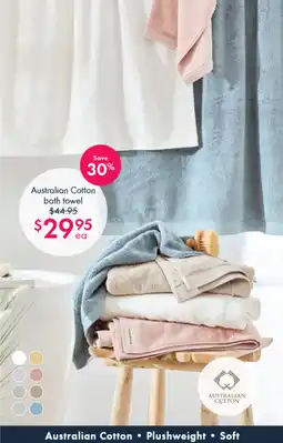 Pillow Talk Australian Cotton Towel Range by M.U.S.E offer