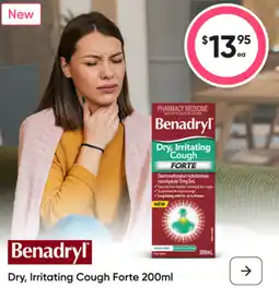 healthylife Benadryl Dry, Irritating Cough Forte offer