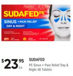 healthylife Sudafed PE Sinus + Pain Relief Day & Night offer