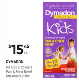 healthylife Dymadon for Kids 2 12 Years Pain & Fever Relief Strawberry offer