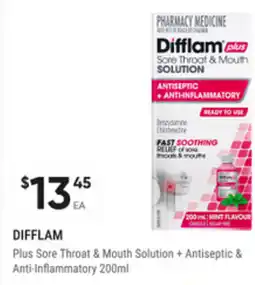 healthylife Difflam plus sore throat & mouth solution offer