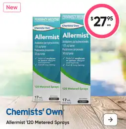 healthylife Chemists' Own Allermist offer